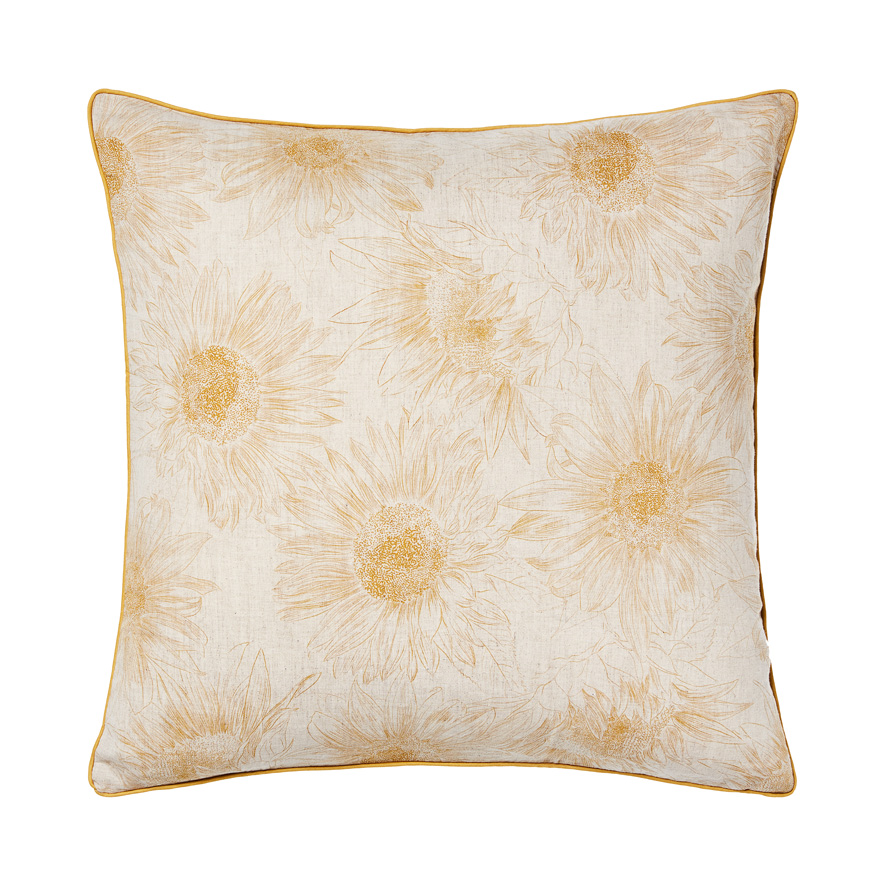 Sunflower Mustard Cushion Adairs