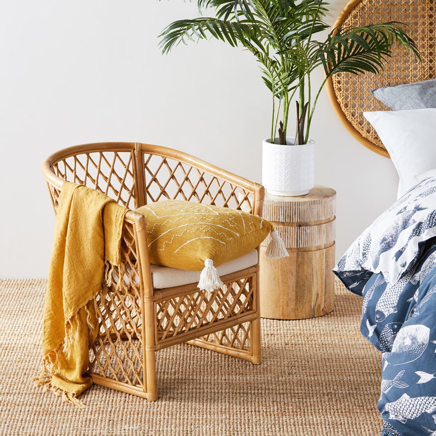 Zuma Mustard Cushion Adairs