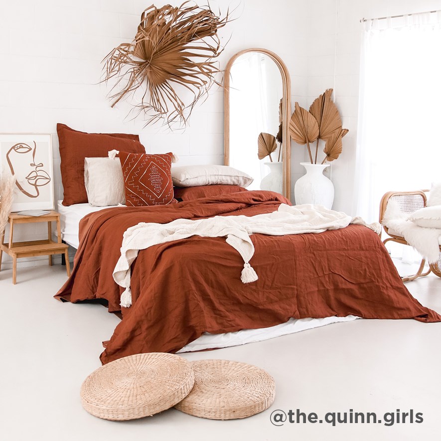 Zuma Rust & Natural Cushion Adairs