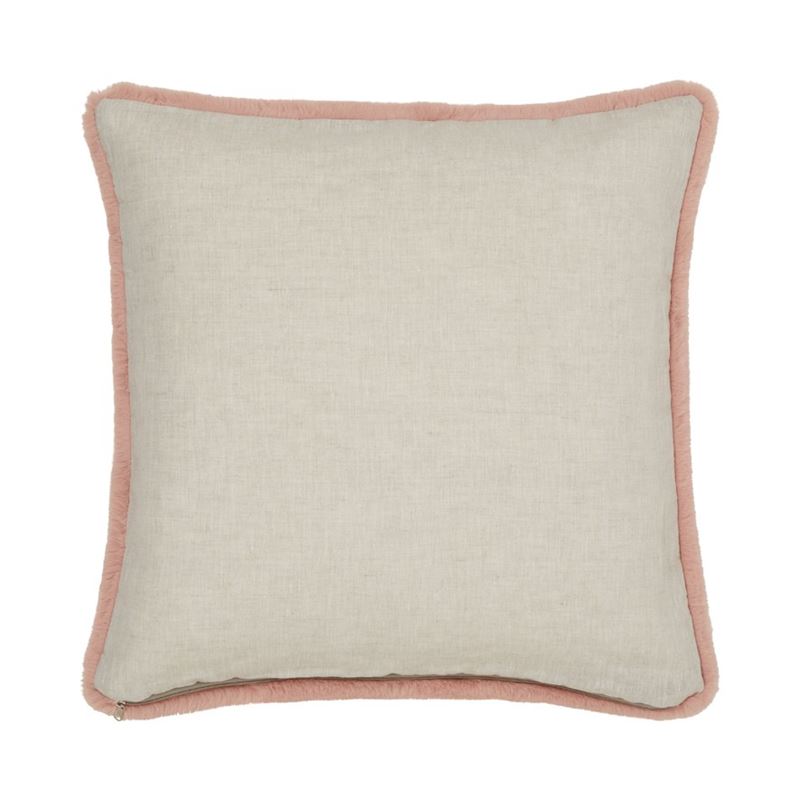 Astoria Rose Quartz Fur Cushion