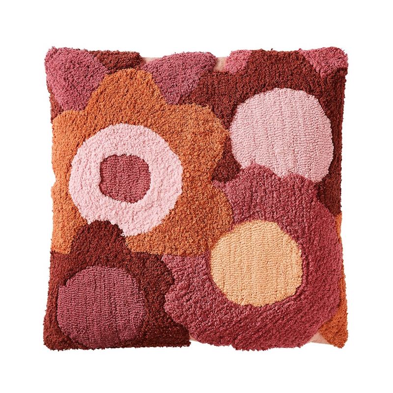 70's Pinks Floral Cushion 