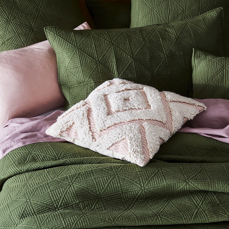 Tulum Natural & Pink Cushion Adairs