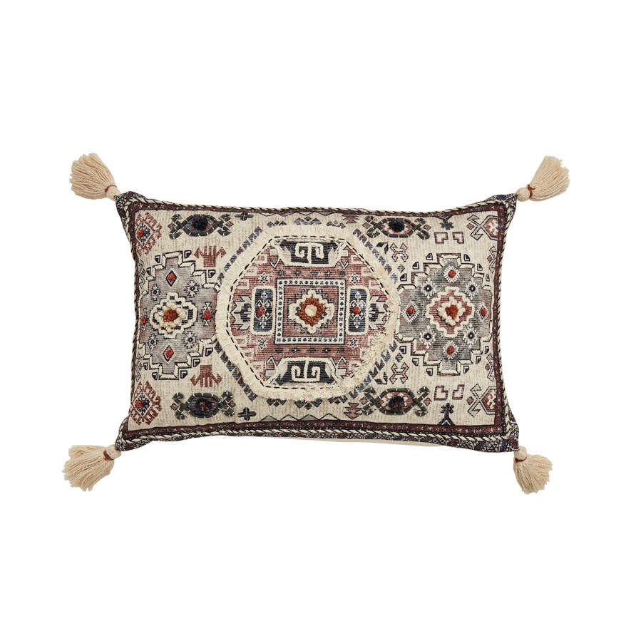 Peyton Navy & Mahogany Cushion Adairs