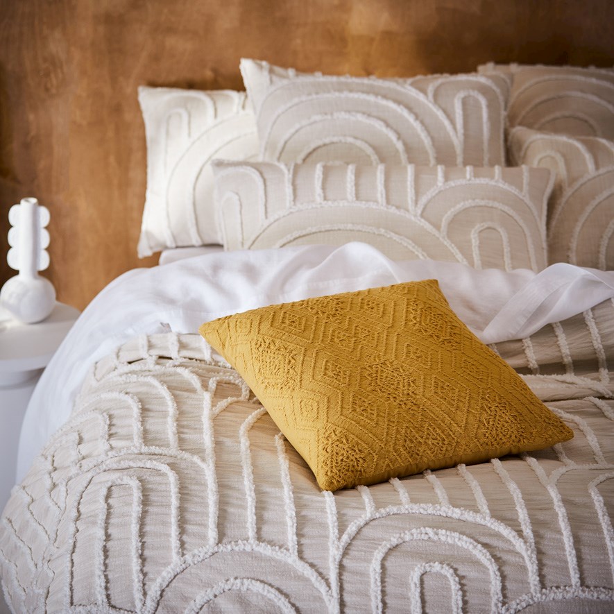 Keppel Mustard Cushion Adairs