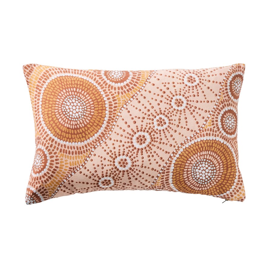 Brad Turner Printed Linen Bujera Jilbi Cushion Adairs