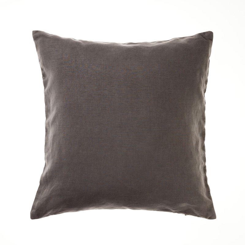 Vintage Washed Linen Charcoal Cushion