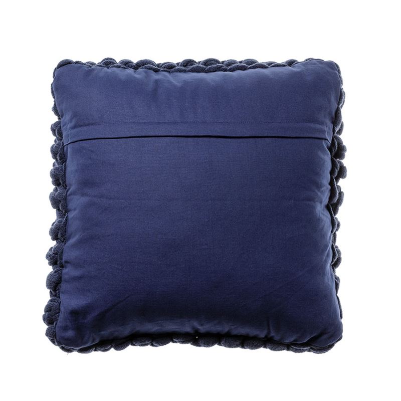 Chunky Knit Indigo Cushion