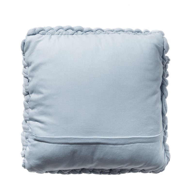 Chunky Knit Pale Blue Cushion