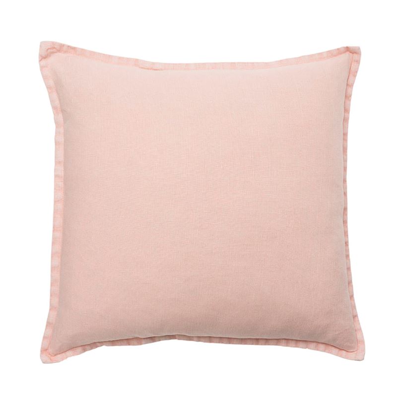 Belgian Blush Vintage Washed Linen Cushion