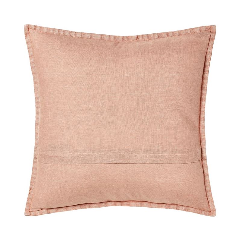 Belgian Clay Vintage Washed Linen Cushion