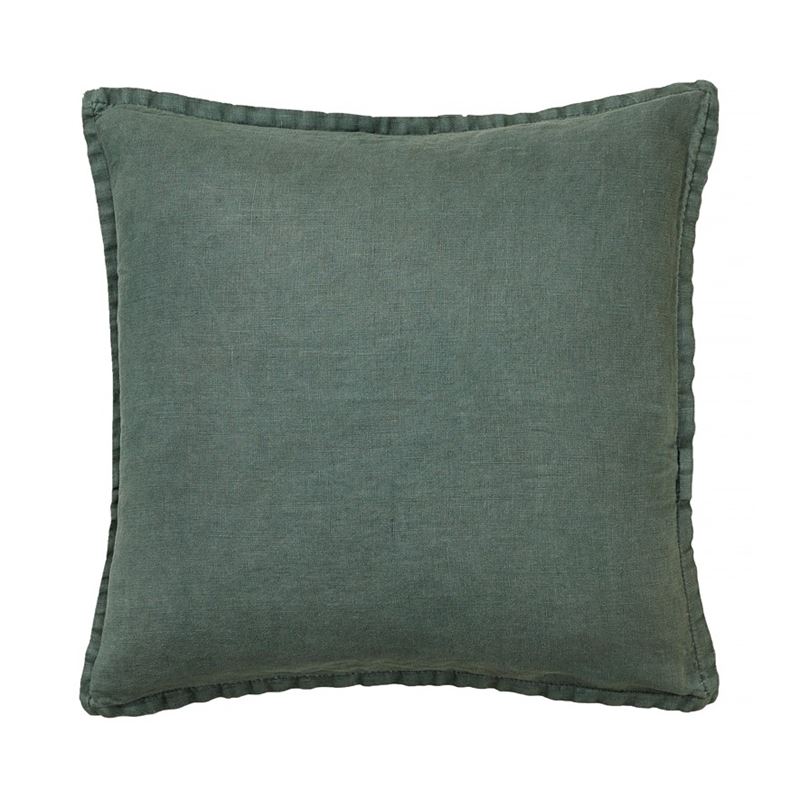 Belgian Cypress Vintage Washed Linen Cushion