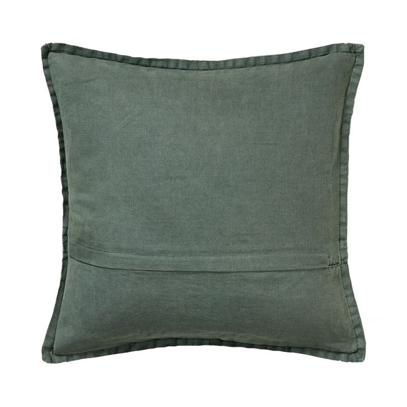 Belgian Cypress Vintage Washed Linen Cushion