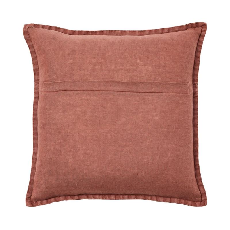 Belgian Mahogany Vintage Washed Linen Cushion