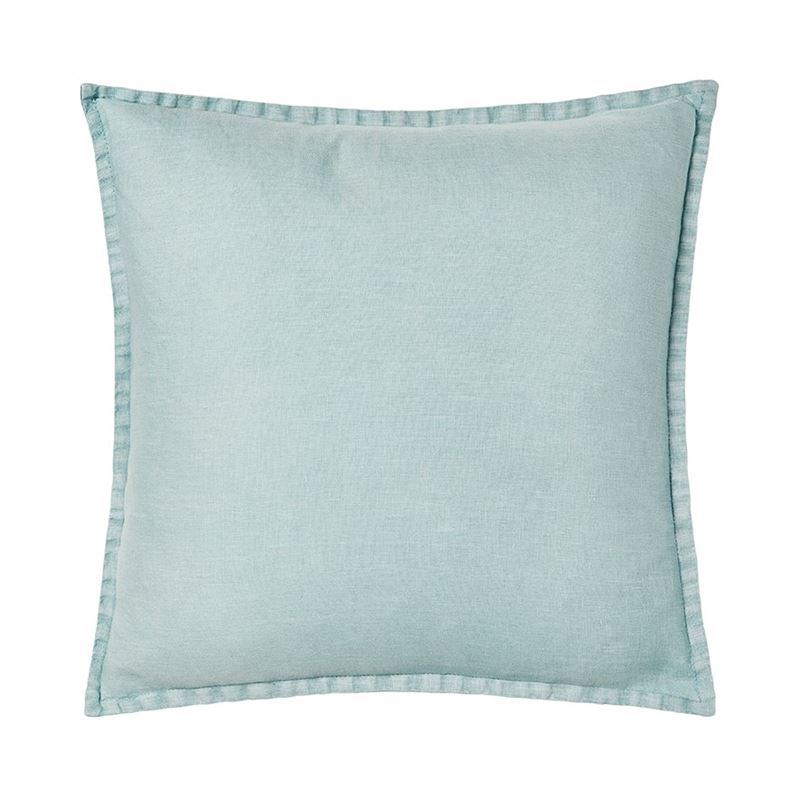 Belgian Sea Breeze Vintage Washed Linen Cushion