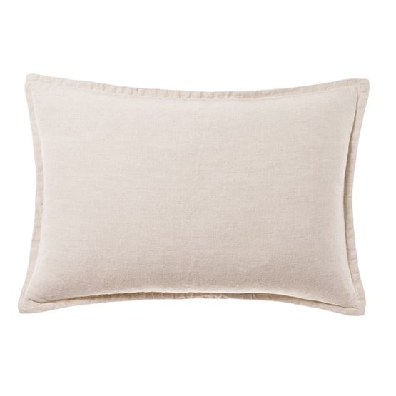 Belgian Vintage Washed Linen Long Cushion Linen