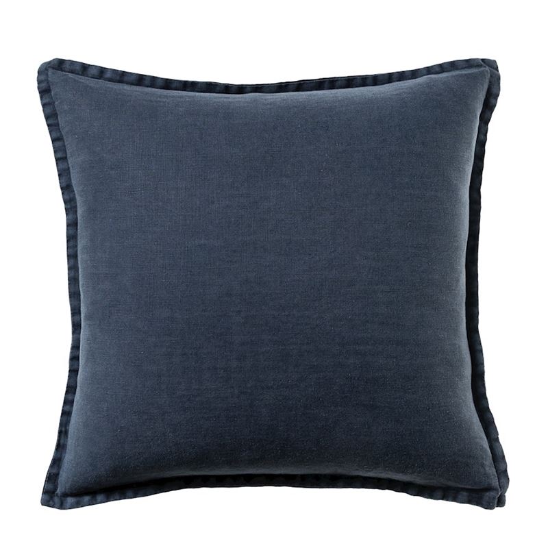 Belgian Slate Vintage Washed Linen Cushion