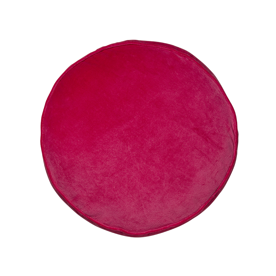 Velvet Jewel Round Quilted Cushion Ruby Adairs