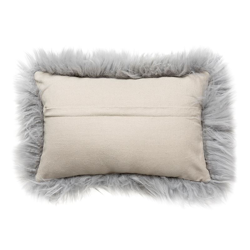 Sheepskin Cushion Grey 