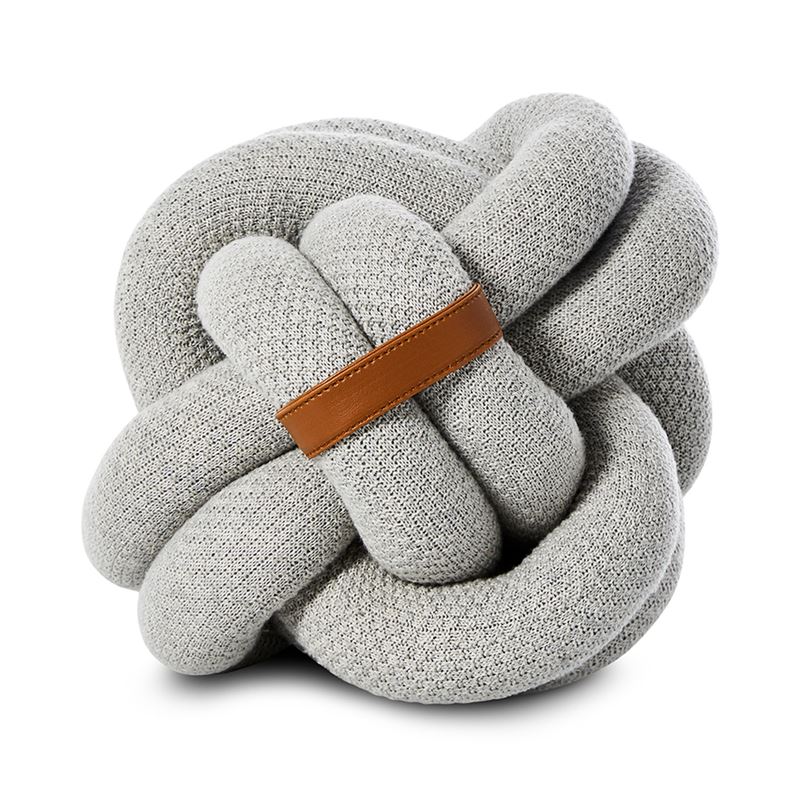Anula Knot Cushion Grey 