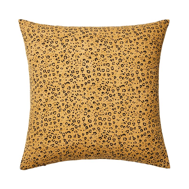 Malmo Leopard Honey Linen Cushion
