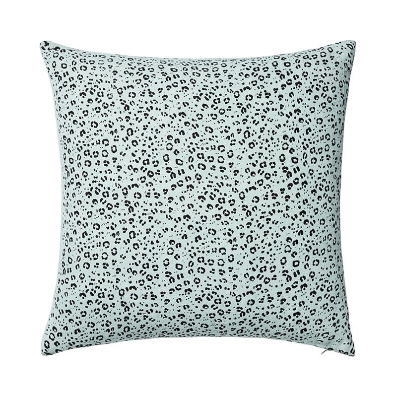 Malmo Leopard Mint Linen Cushion