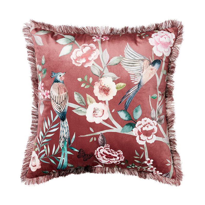 Garden Fleur Rosewood Cushion  