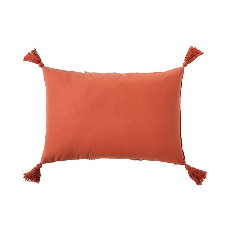 Red Earth Burnt Orange Tufted Cushion 