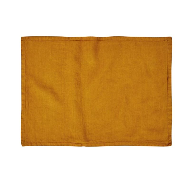 Belgian Vintage Washed Linen Bronze Long Cushion Cover
