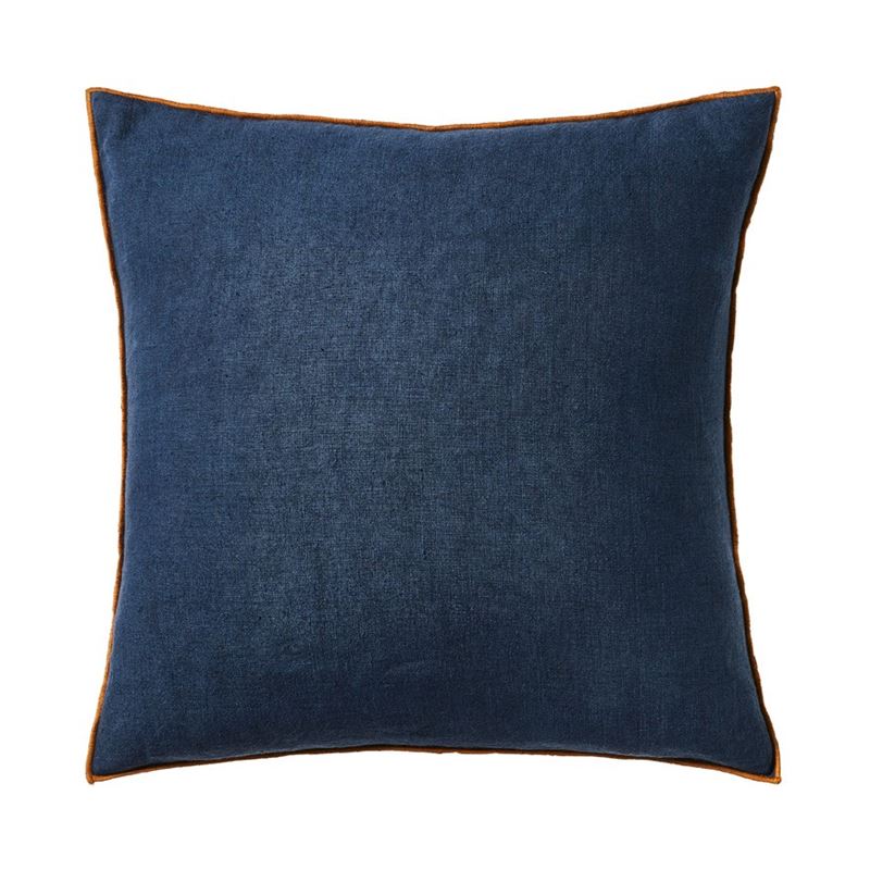 Mark Tuckey Washed Linen Mid Blue Cushion 