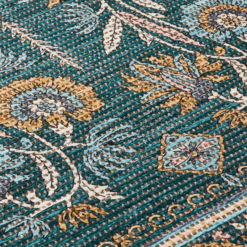 Monte Hungarian Floral Emerald Indoor Mat