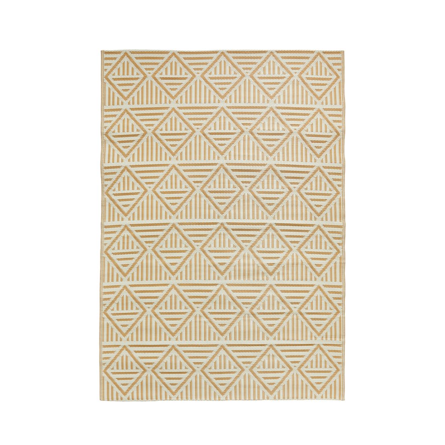 Bhadia Neutral Geo Outdoor Rug Adairs