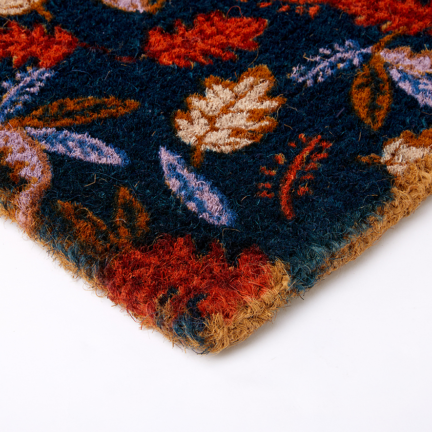 Coir Autumn Leaves Doormat Adairs