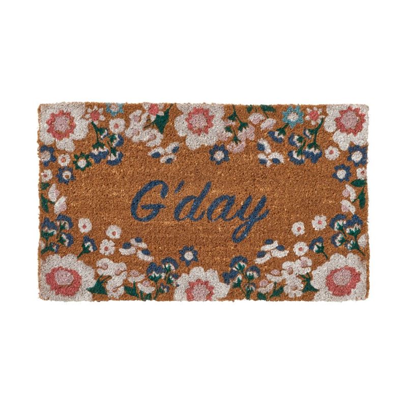 Gday Floral Regular Coir Doormat 
