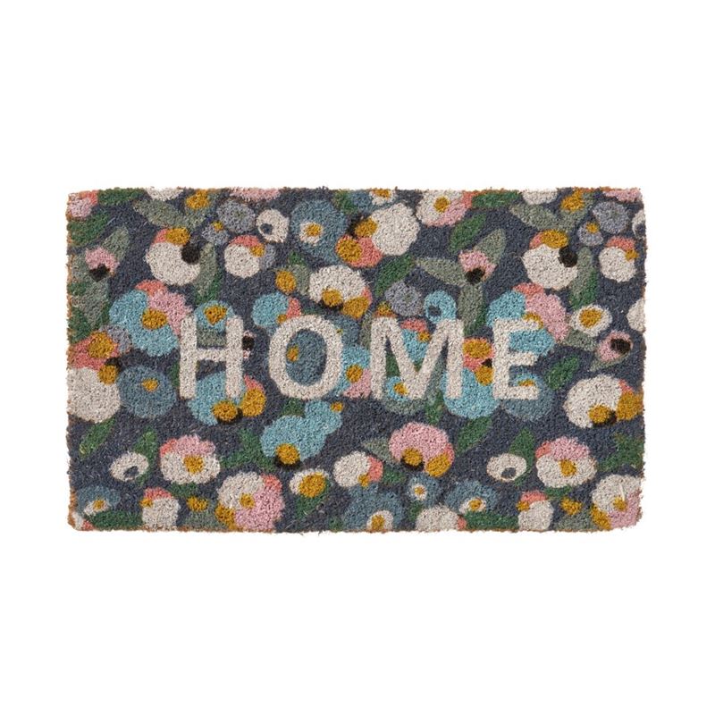 Home Confetti Floral Coir Doormat Regular