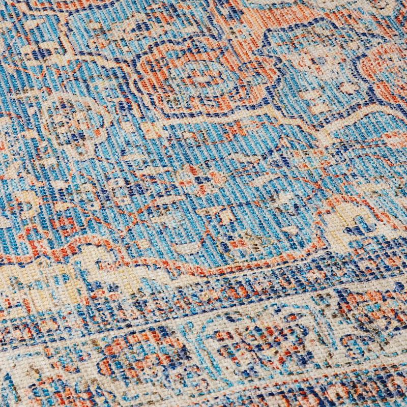 Tivoli Sky Blue & Rust Isfahan Rug