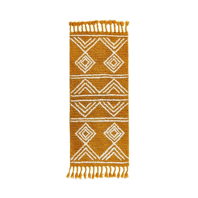 Cardrona Mustard & Natural Small Aztec Rug Collection 