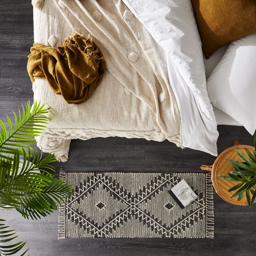 Tierra Black Small Rug Adairs