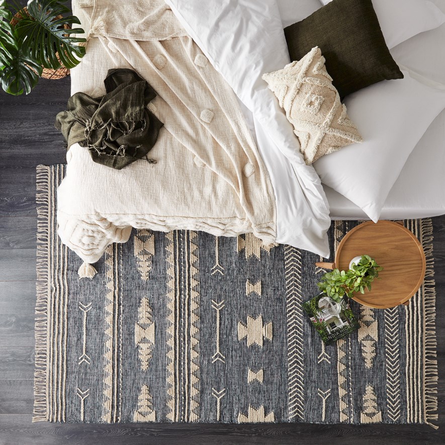 Home Republic Zanzibar Blue Smoke Rug Adairs