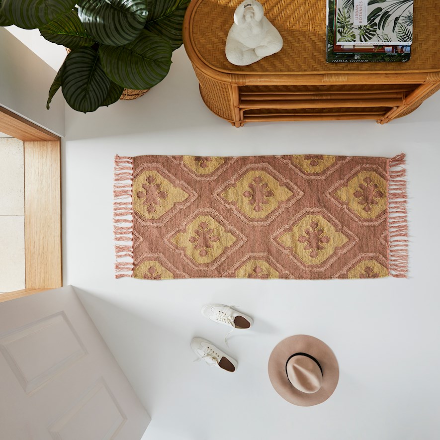 Rudy Blush Rug Runner Adairs