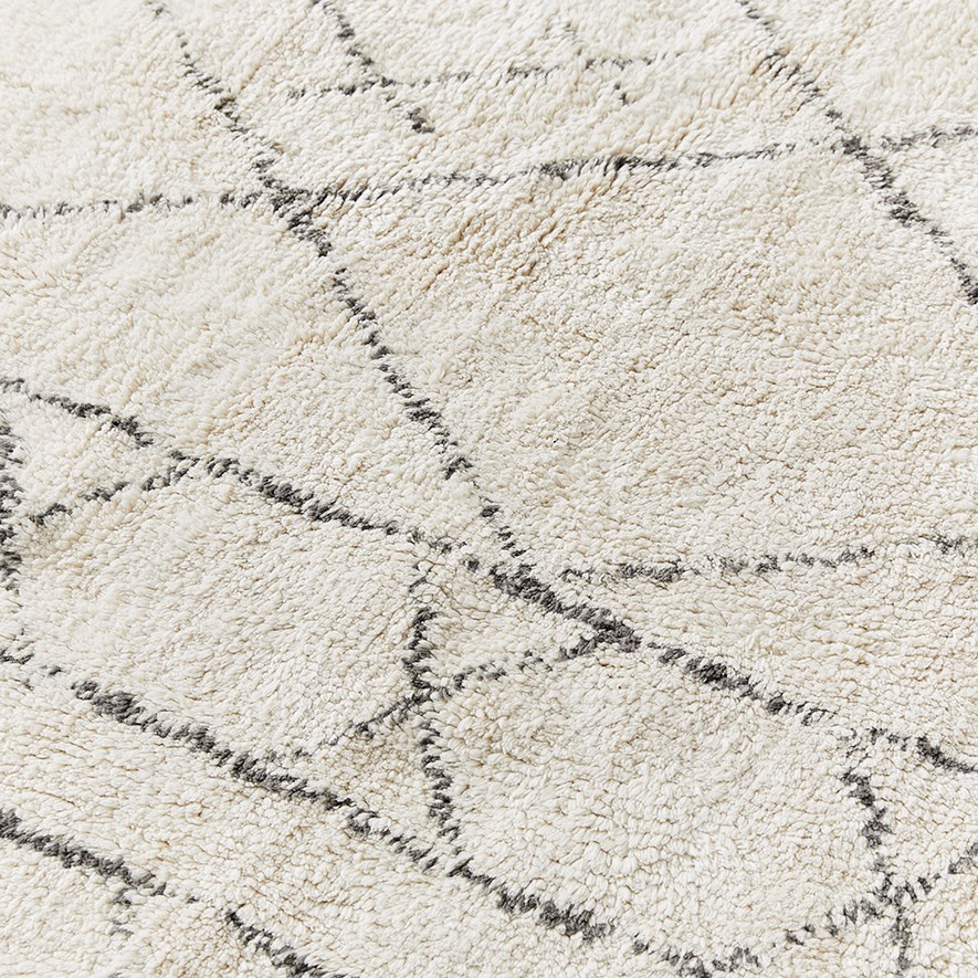 Iowa Black & Natural Rug Adairs