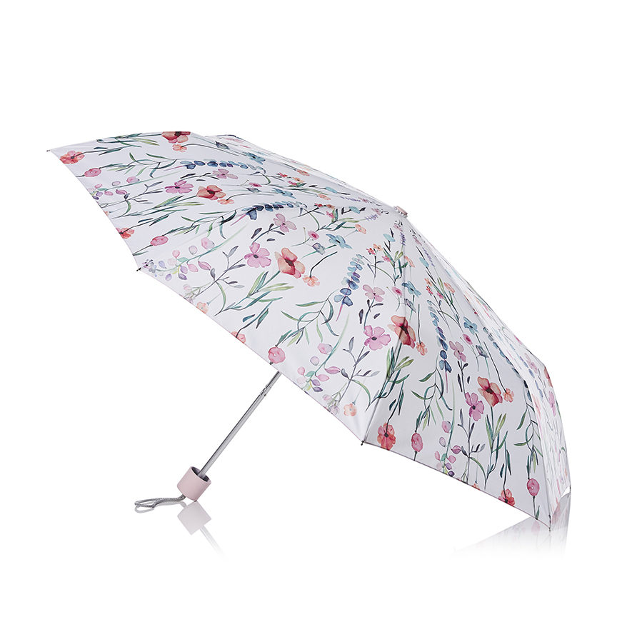 Field Flowers Umbrella in White | Adairs