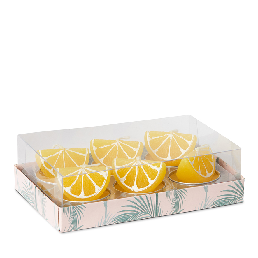 Home Republic Tropical Candle Collection Lemons Set of 6 Adairs