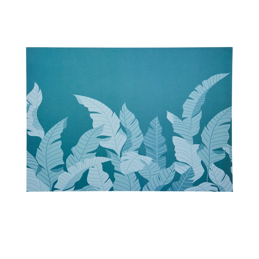 Paradise Palm Collection Teal Paper Placemats Pack of 50 Adairs