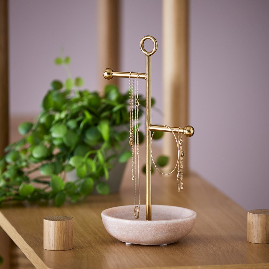 Jewellery stand store marble