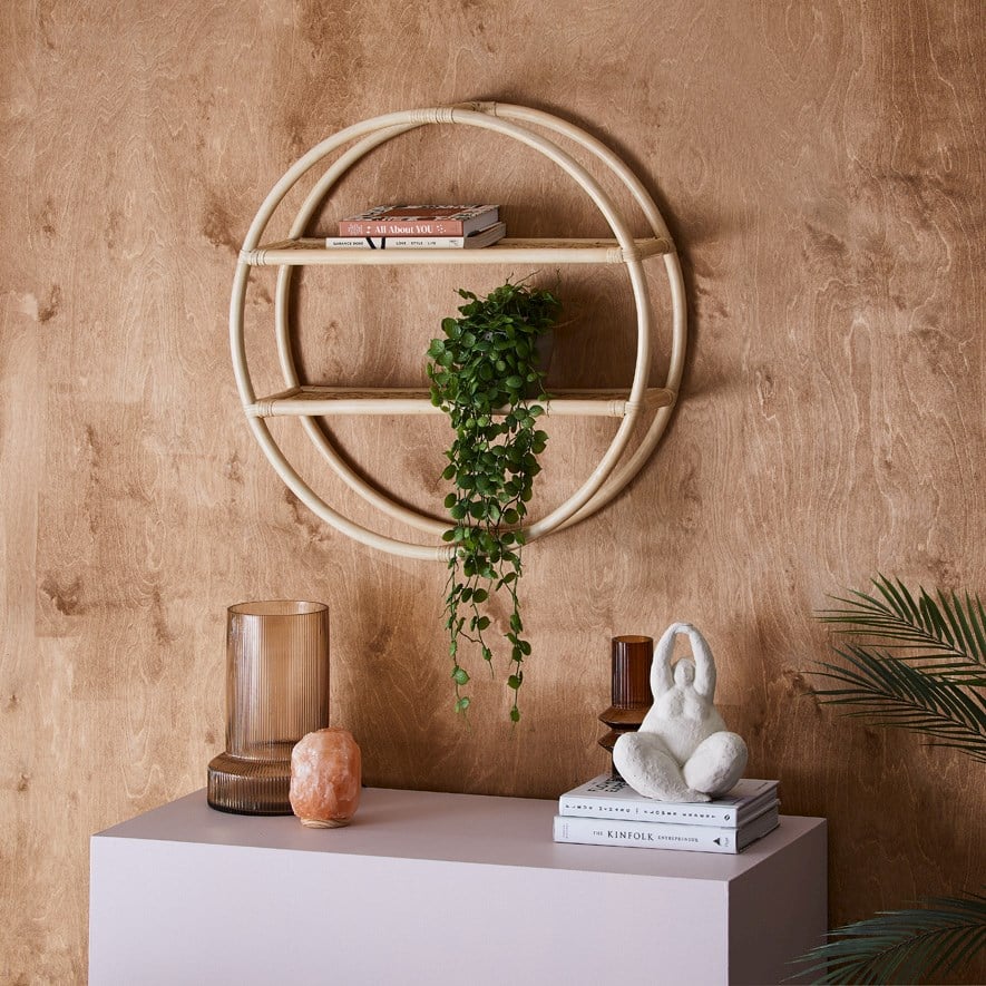Round clearance wall shelf