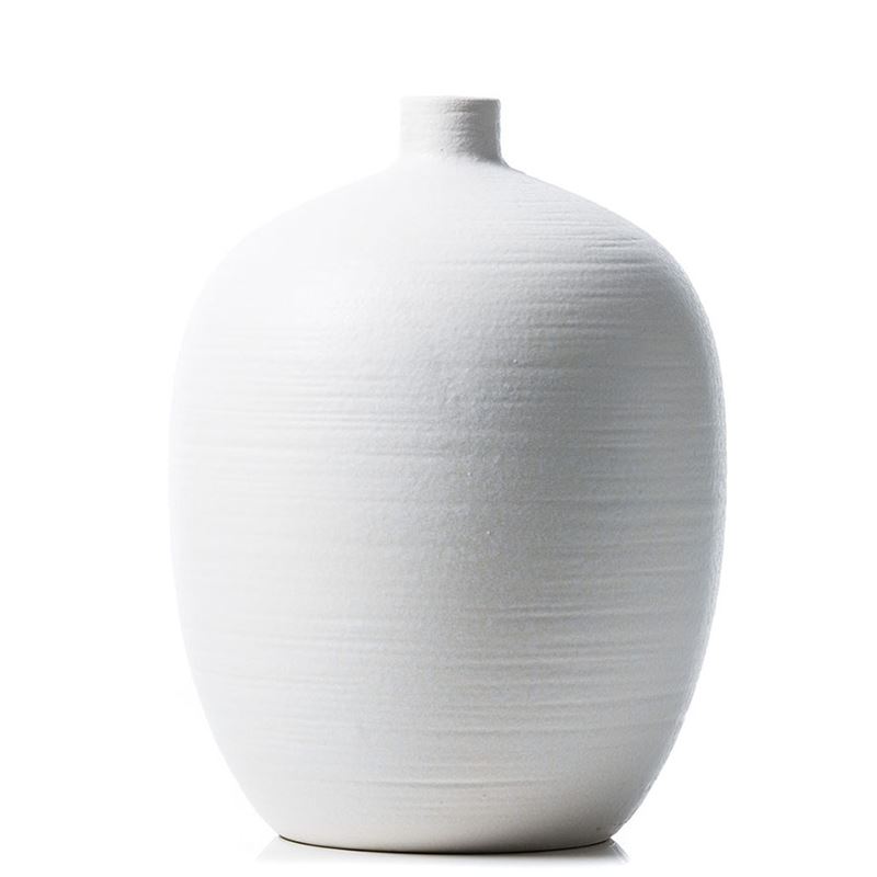 Billy White Textured Vase