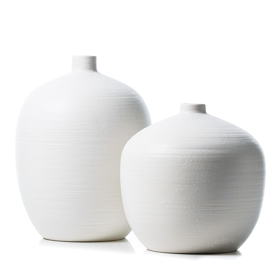 Home Republic Billy White Textured Vase Adairs