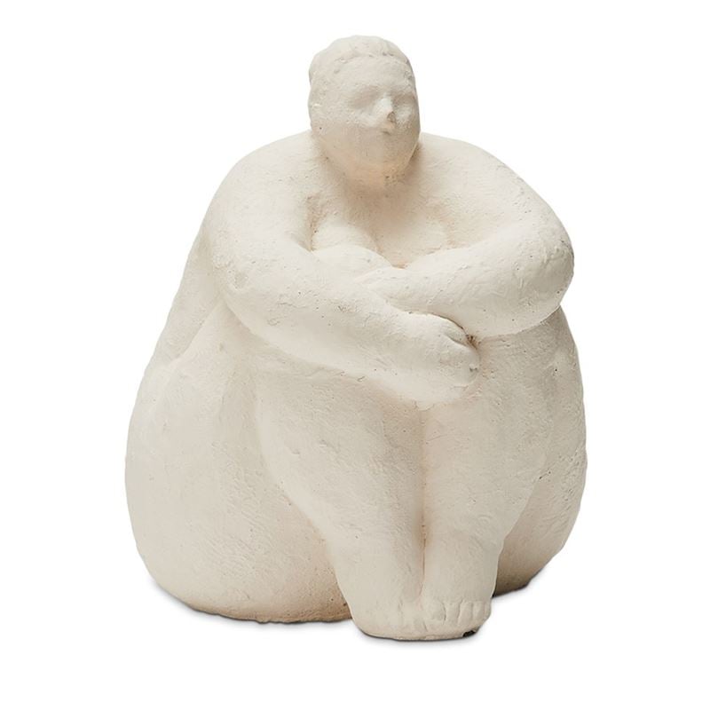 Romulus White Sitting Statue