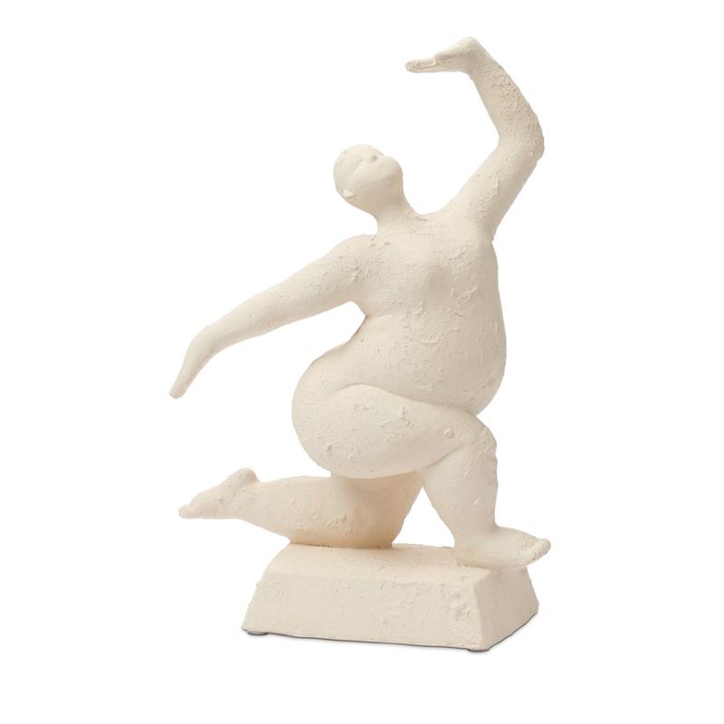 Dancing Romulus Kneeling White Statue