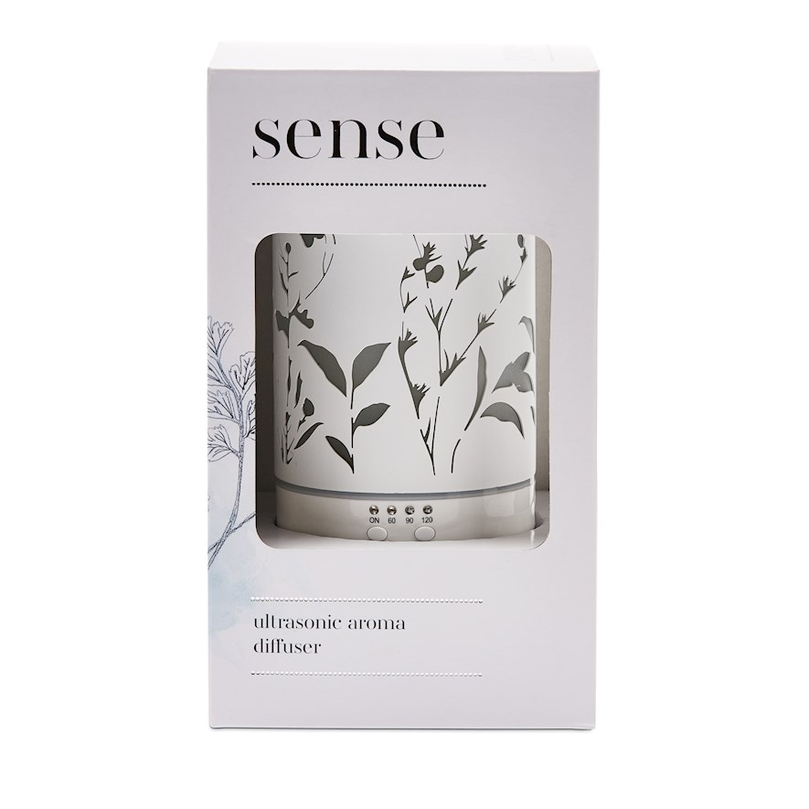 Home Republic - Sense Ultrasonic White Flora Diffuser | Adairs